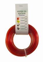 КОРДА D2.4ММ Х 15М (КВАДРАТ,ЧЕРВЕНА) - AC112-A AC112-A