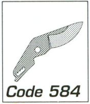 НОЖЧЕ РЕЗЕРВНО ЗА НОЖИЦА 560 - 584