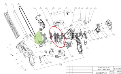 ЕЛЕКТРОМОТОР С ТРАНСМИСИЯ К-Т ЗА CS1800E - 2826938001