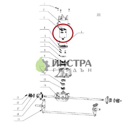 ЕЛЕКТРОМОТОР ЗА САМОХОДА LM2014E-SP - 2824424001