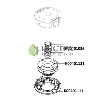КАПАК ЗА КОРДОВА ГЛАВА EASYLOAD D130 MM - K00401111