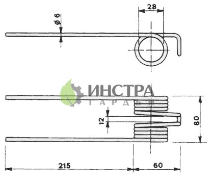 ПРУЖИНА ЗА СЕНОСЪБИРАЧКА FONTANESI - A14103