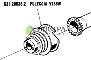 ШАЙБА ДВИГАТЕЛ ЧЕТИРИКОЛКА VT88 531.20538 - 53120538