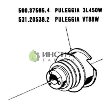 ШАЙБА ЗА ДВИГАТЕЛ НА ЧЕТИРИКОЛКА 500.37565 - 50037565 50037565