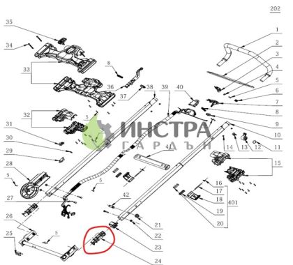 СЪЕДИНЕНИЕ ЗА ТЕЛЕСКОПИЧНА ДРЪЖКА  - LM2120E-SP - 3126788001