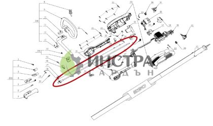 ВАЛ ШЛИЦОВ ЗА PH1400E - 2824782002 2824782002