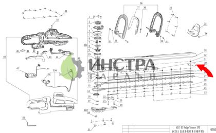 ПРОТЕКТОР ЗА НОЖА HTX6500E - 3705992001