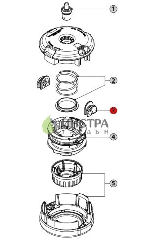ВОДАЧ КОРДА ЗА КОРДОВА ГЛАВА EASYWORK D102ММ - K00401184