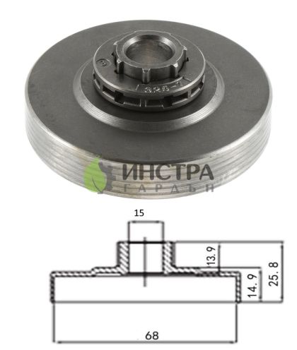 ВОДЕЩО КОЛЕЛО+ЛАГЕР 325-7(С РИНГ) G4500, G5200 - Y48CIN001