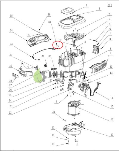 ПРЕДПАЗИТЕЛ ЗА КОНТР. ПЛАТКА PCBA ЗА LM2011E/2014E-SP - 4970313001