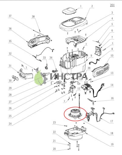 ЕЛЕКТРОМОТОР DC ЗА LM2024E-SP - 2730249001
