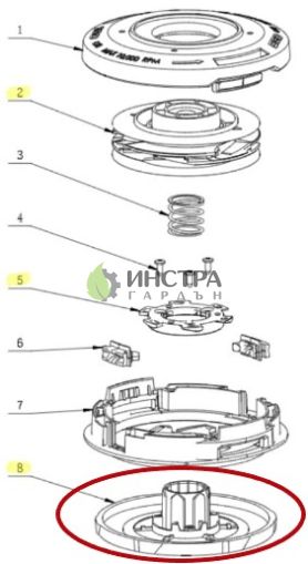 БУТОН - КАПАЧКА ЗА КОРДОВА ГЛАВА AH3800 - 3131529001 3131529001