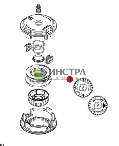 РОЛКА ЗА КОРДА ЗА КОРДОВА ГЛАВА EASYWORK D130ММ - K00401124