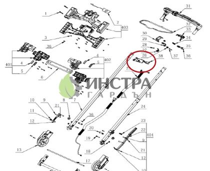 SWITCH ELECTRIC ASSEMBLY за LM2135E-SP - 2830530001