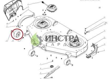 КОЛЕЛО ЗА ТАВА  ZT4200  И ZT5200E-L - 3131072001