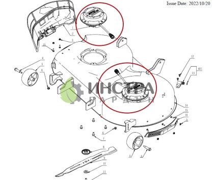 ДВИГАТЕЛ ЗА НОЖОВЕТЕ НА ZT4201E-L - 2730319001