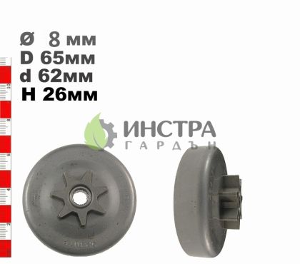 ВОДЕЩО КОЛЕЛО 325-7(КАСЕТА) HM3300,3850,3800 - 524076