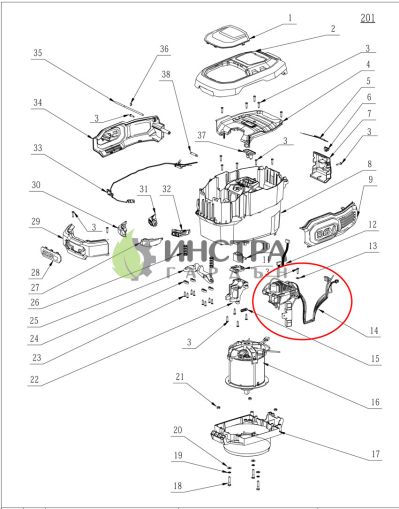КОНТРОЛНА ПЛАТКА PCBA LM2011E - 2830119002