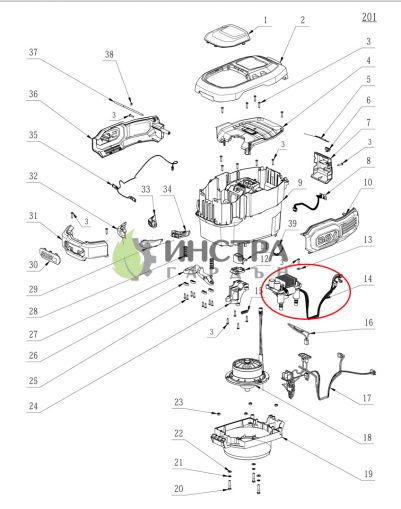 КОНТРОЛНА ПЛАТКА PCBA LM2024E-SP - 2830176002