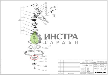 ПЛАСТИНА ПОД НОЖА ЗА ROTOCUT RTA2300/ RTX2300 - 3706784001