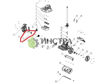 Пружина за приставка снегорин - 3660637001