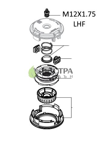 АДАПТОР ЗА КОРДОВА ГЛАВА M12X1.75 LHF HQ, HUSQVARNA - K00401053