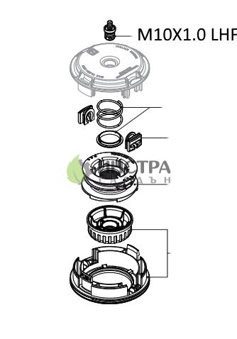 АДАПТОР ЗА КОРДОВА ГЛАВА M10X1.0 LHF STIHL - K00401047