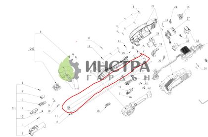ТРЪБА ЗА PH1400E (MULTI TOOL) - 2824758003