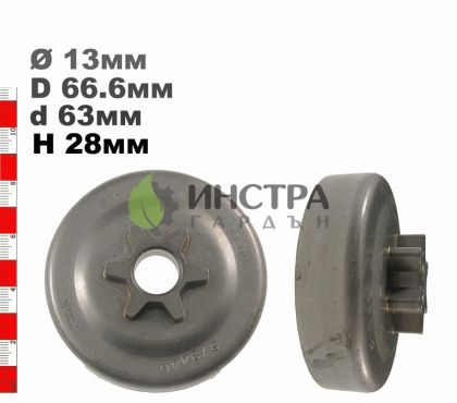 ВОДЕЩО КОЛЕЛО 3/8-6(ХОБИ) HQ141, HQ142, HQ240 - 513446