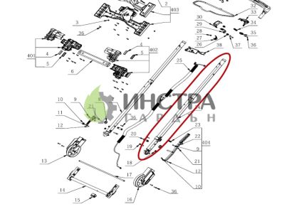 ТЕЛЕСКОПИЧНА ДРЪЖКА ЛЯВА - LM2130 - 2827605001