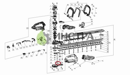 ОПОРНА ПЛАСТИНА ЗА НОЖА HT5100E/HT6500E - 3706095001