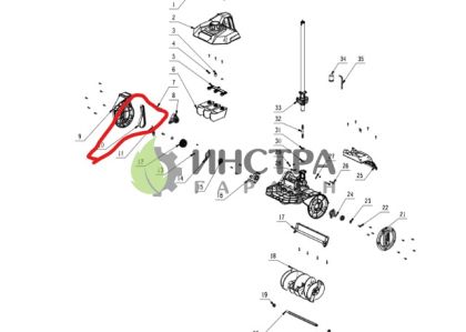 РЕМЪК ЗА ПРИСТАВКА СНЕГОРИН - 3800191001