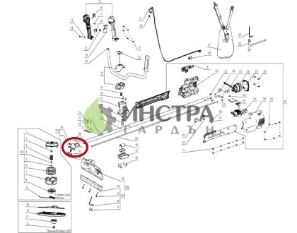 ЪГЛОВА ПРЕДАВКА (РЕДУКТОР) BCX3800E - 2825611001