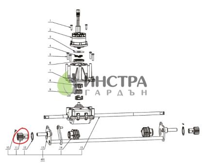 ПИНЬОН ЗА ВАЛ САМОХОД LM2122E-SP/LM2120E-SP ( V-A ) - 3520865001