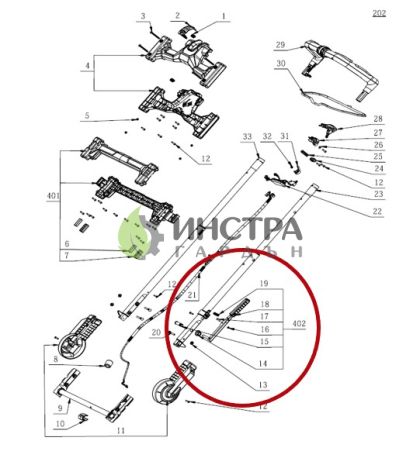 КОМПЛЕКТ ЛОСТОВЕ ЗА  ДРЪЖКА ЛЯВА - LM1900 - 2826613001
