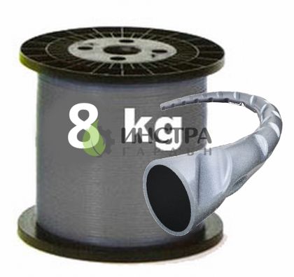 КОРДА D2.7ММ Х 1КГ (TITANIUM-УСУКАНА/СИВО И ЧЕРНО) - BN03491