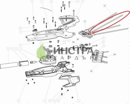 КАРБОНОВ ПРЪТ ЗА ПРИСТАВКА ЗА МАСЛИНИ (1 БРОЙ) - 9901915001
