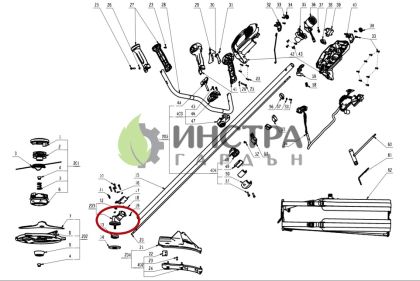 ЪГЛОВА ПРЕДАВКА (РЕДУКТОР) BC3800E - 2824954004