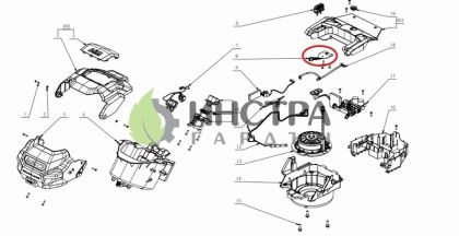 ПЛАТКА С БУТОН, ЗА LED СВЕТЛИНИ - LM1700-SP/ LM1900E-SP - 2830413001