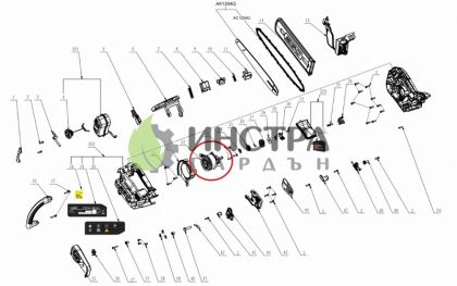 ЕЛЕКТРОМОТОР С ТРАНСМИСИЯ К-Т ЗА CS1200E - 2730452001