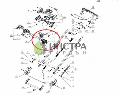 КОМПЛЕКТ СГЛОБКА ЗА  ДРЪЖКА ЛЯВА - LM2130E-SP - 2826608002
