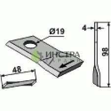 НОЖ ЛЯВ РОТОРНА КОСАЧКА BCS 58036091 - 121712