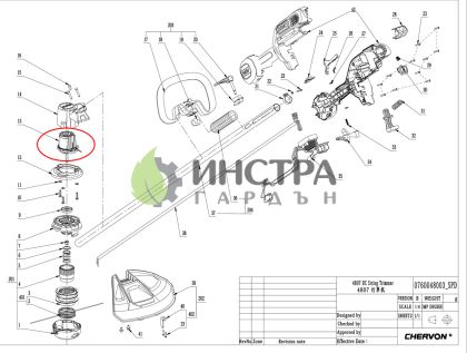 ЕЛЕКТРОМОТОР DC ЗА ST1300E (ЗА ТРИМЕР) - 2730228001