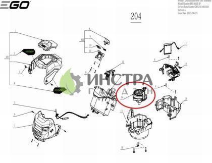 ЕЛЕКТРОМОТОР DC ЗА LM1710E-SP - 2730281002