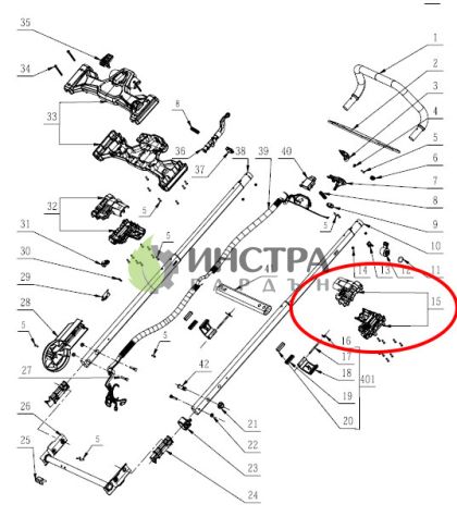 МУФА ЗА РЕГУЛИРАНЕ (ДЯСНА) НА РЪКОХВАТКА LM2024E-SP/LM2122E-SP - 2824426001
