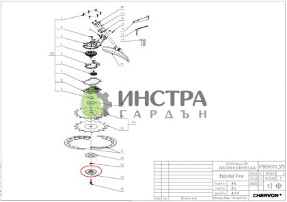 КАПАЧКА ПОД НОЖА ЗА ROTOCUT RTA2300/ RTX2300 - 2826120001