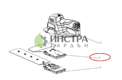 НОЖ РЕЗЕРВЕН ЗА ТРЕВА (ЗА НОЖИЦА 12V CHT2100E) - 2826369001