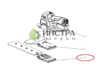 НОЖ РЕЗЕРВЕН ЗА ХРАСТИ (ЗА НОЖИЦА 12V CHT2100E) - 2826370001