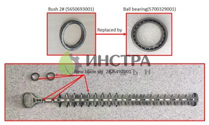НОЖ КОМПЛЕКТ 75СM HTX7500, 2826491001 - 2828572001