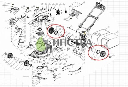 КОЛЕЛО КОМПЛЕКТ ЗА КОСАЧКА ЗАДНО LM2230E-SP - 2829041002